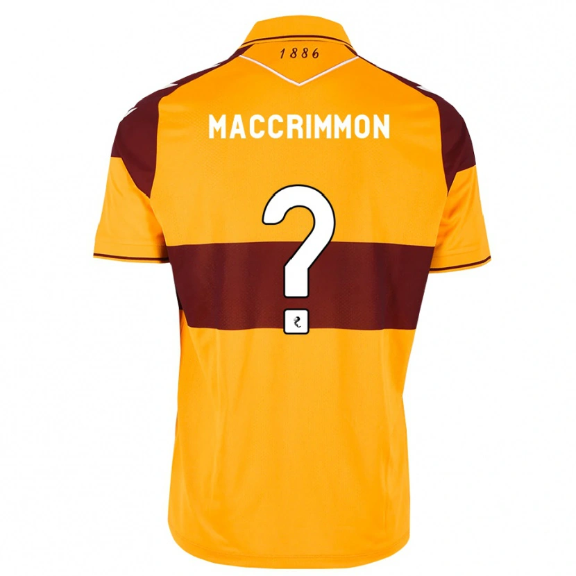 Danxen Kvinder Scott Maccrimmon #0 Maron Orange Hjemmebane Spillertrøjer 2026/27 Trøje T-Shirt