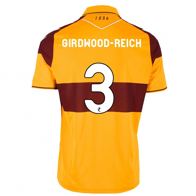 Danxen Kvinder Jake Girdwood-Reich #3 Maron Orange Hjemmebane Spillertrøjer 2026/27 Trøje T-Shirt