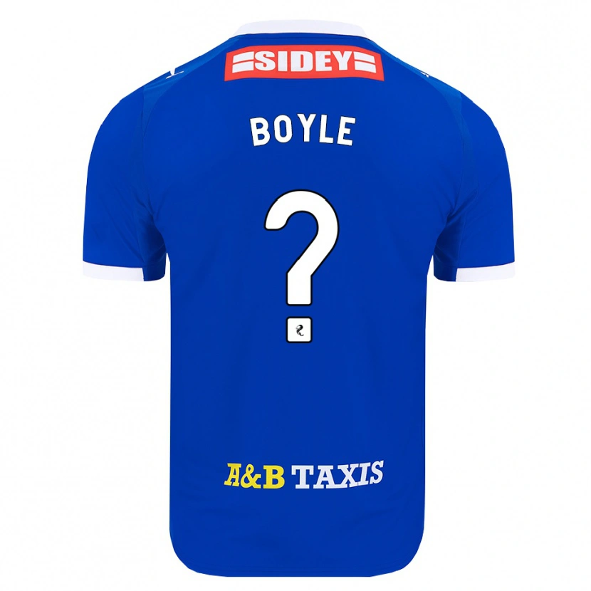 Danxen Kvinder Callum Boyle #0 Blå Rød Gul Hjemmebane Spillertrøjer 2026/27 Trøje T-Shirt