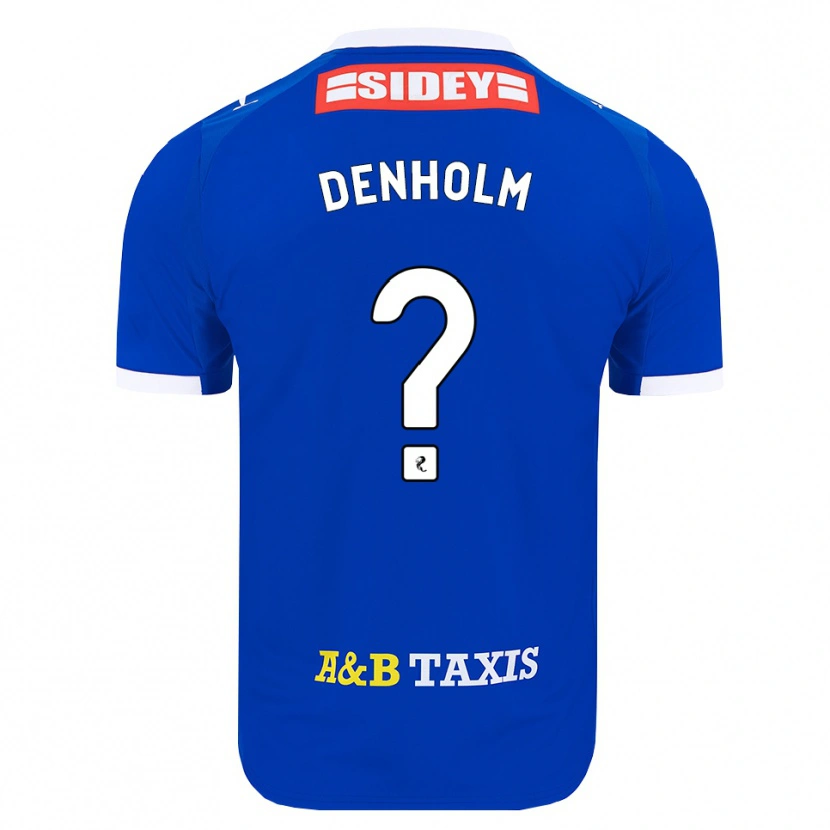 Danxen Kvinder Ben Denholm #0 Blå Rød Gul Hjemmebane Spillertrøjer 2026/27 Trøje T-Shirt