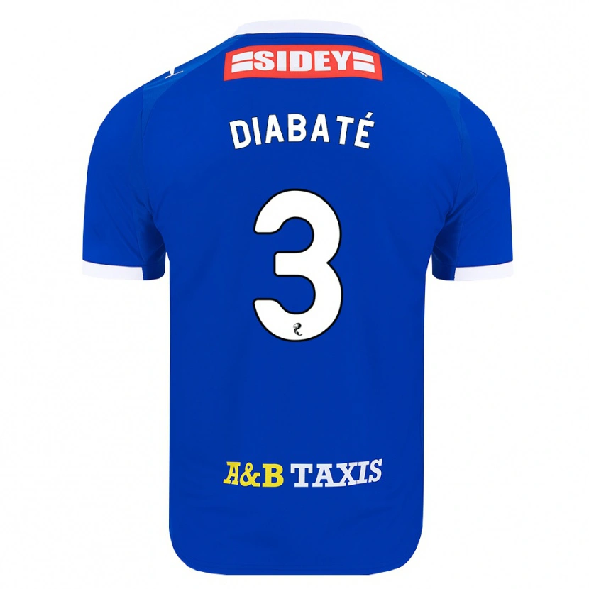 Danxen Kvinder Cheick Diabaté #3 Blå Rød Gul Hjemmebane Spillertrøjer 2026/27 Trøje T-Shirt