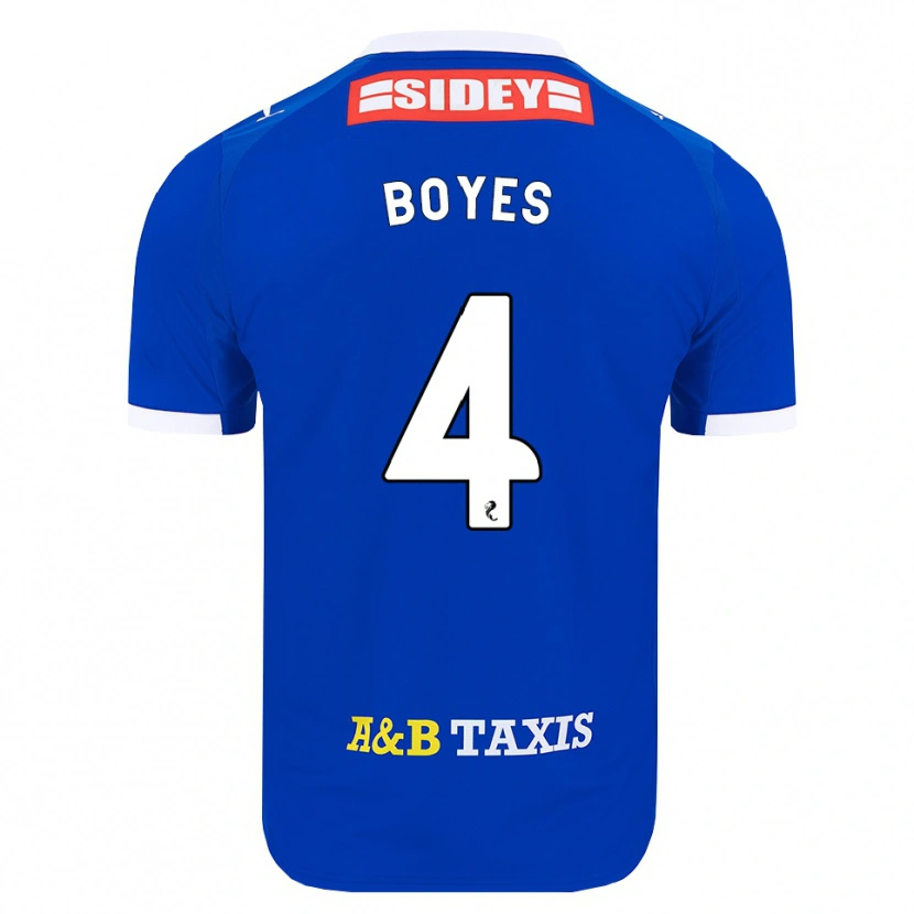 Danxen Kvinder Morgan Boyes #4 Blå Rød Gul Hjemmebane Spillertrøjer 2026/27 Trøje T-Shirt