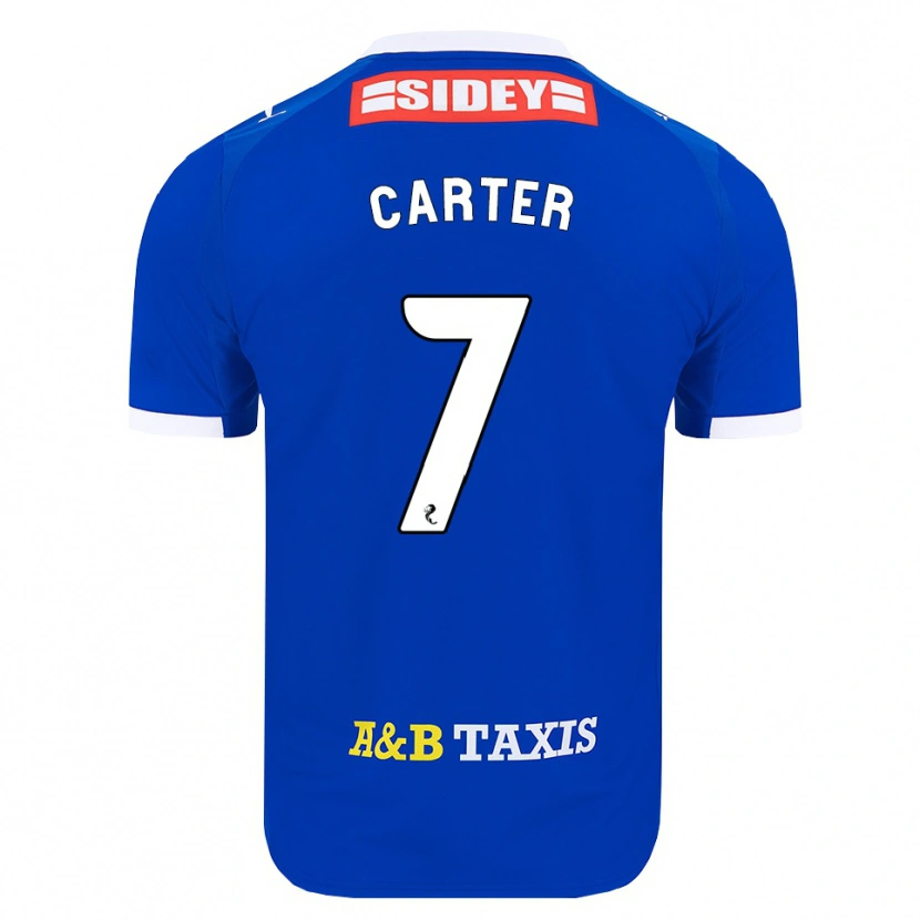 Danxen Kvinder Nicole Carter #7 Blå Rød Gul Hjemmebane Spillertrøjer 2026/27 Trøje T-Shirt