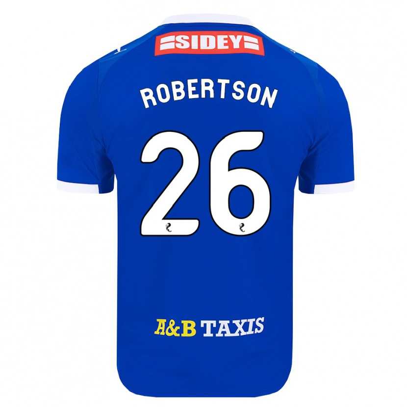 Danxen Kvinder Rebecca Robertson #26 Blå Rød Gul Hjemmebane Spillertrøjer 2026/27 Trøje T-Shirt