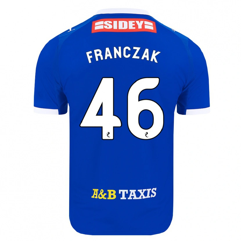 Danxen Kvinder Franciszek Franczak #46 Blå Rød Gul Hjemmebane Spillertrøjer 2026/27 Trøje T-Shirt