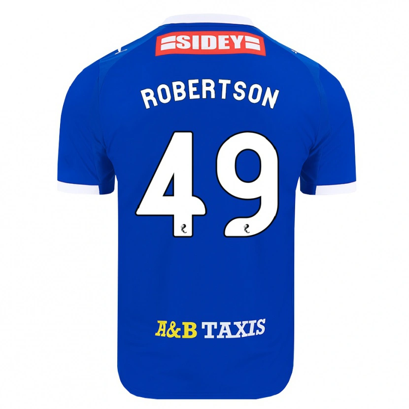Danxen Kvinder Jack Robertson #49 Blå Rød Gul Hjemmebane Spillertrøjer 2026/27 Trøje T-Shirt