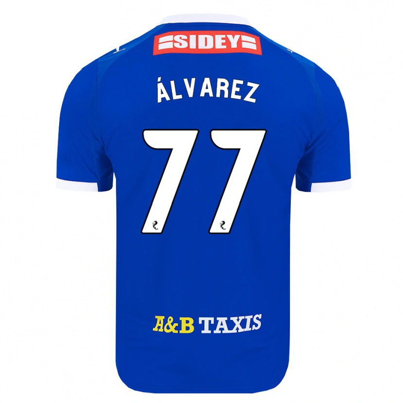 Danxen Kvinder Unax Álvarez #77 Blå Rød Gul Hjemmebane Spillertrøjer 2026/27 Trøje T-Shirt