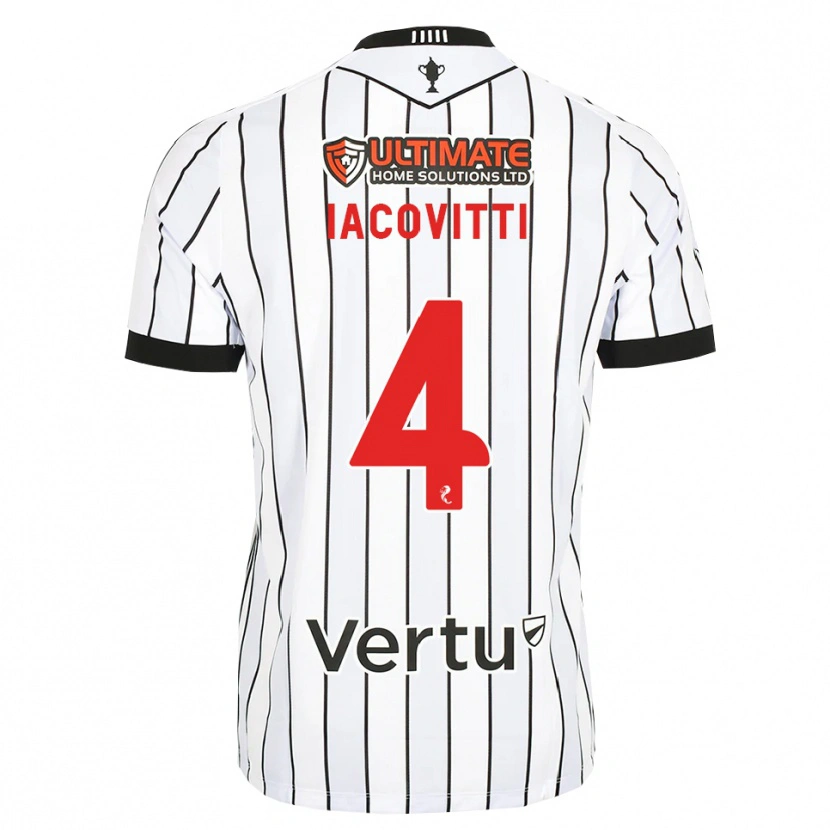 Danxen Kvinder Alex Iacovitti #4 Hvid Sort Rød Hjemmebane Spillertrøjer 2026/27 Trøje T-Shirt