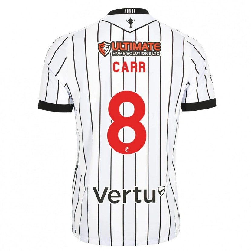 Danxen Kvinder Ryan Carr #8 Hvid Sort Rød Hjemmebane Spillertrøjer 2026/27 Trøje T-Shirt
