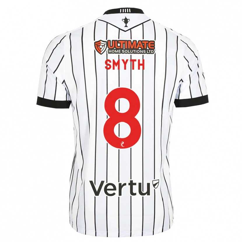 Danxen Kvinder Oisin Smyth #8 Hvid Sort Rød Hjemmebane Spillertrøjer 2026/27 Trøje T-Shirt