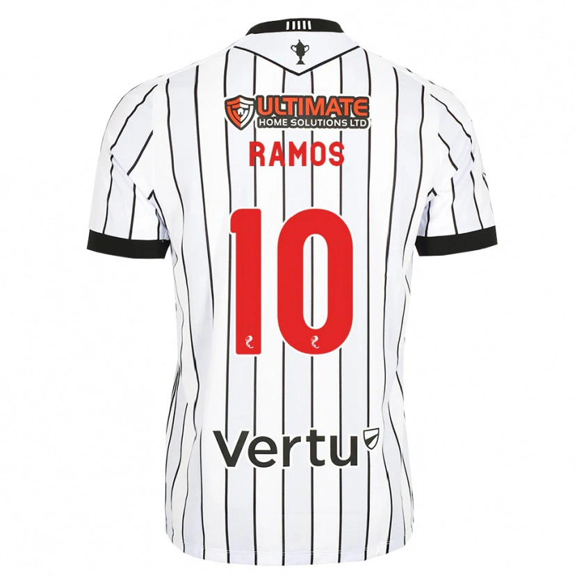 Danxen Kvinder Samuel Ramos #10 Hvid Sort Rød Hjemmebane Spillertrøjer 2026/27 Trøje T-Shirt