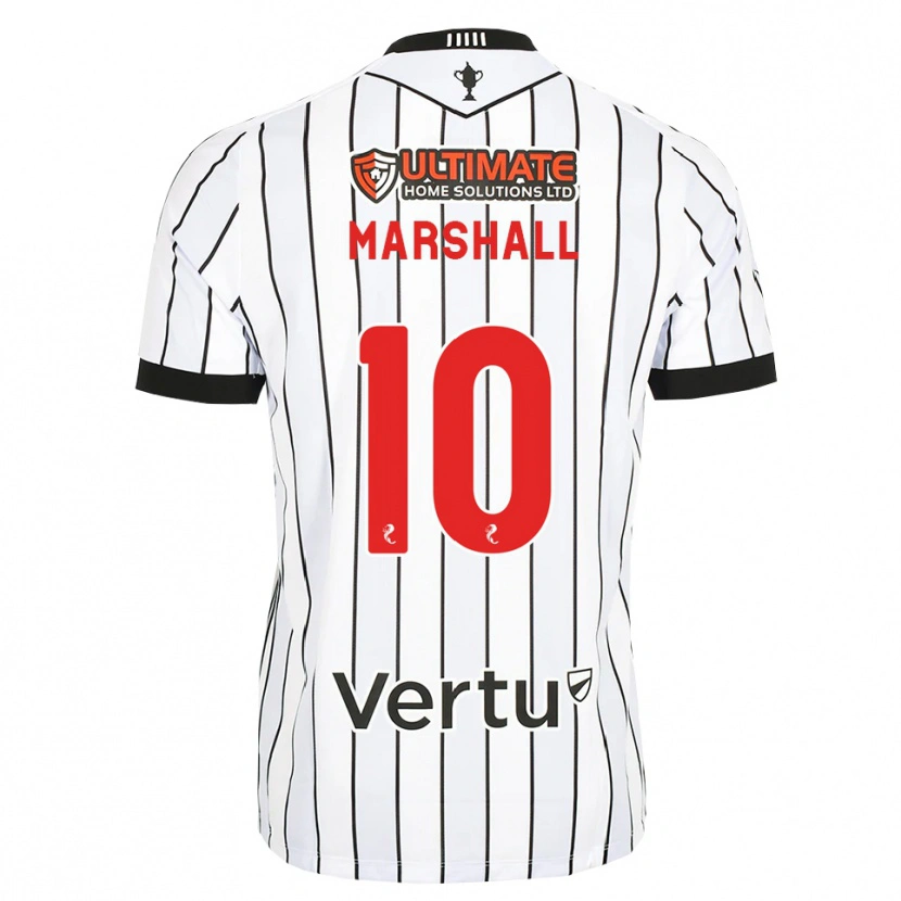 Danxen Kvinder Lewis Marshall #10 Hvid Sort Rød Hjemmebane Spillertrøjer 2026/27 Trøje T-Shirt