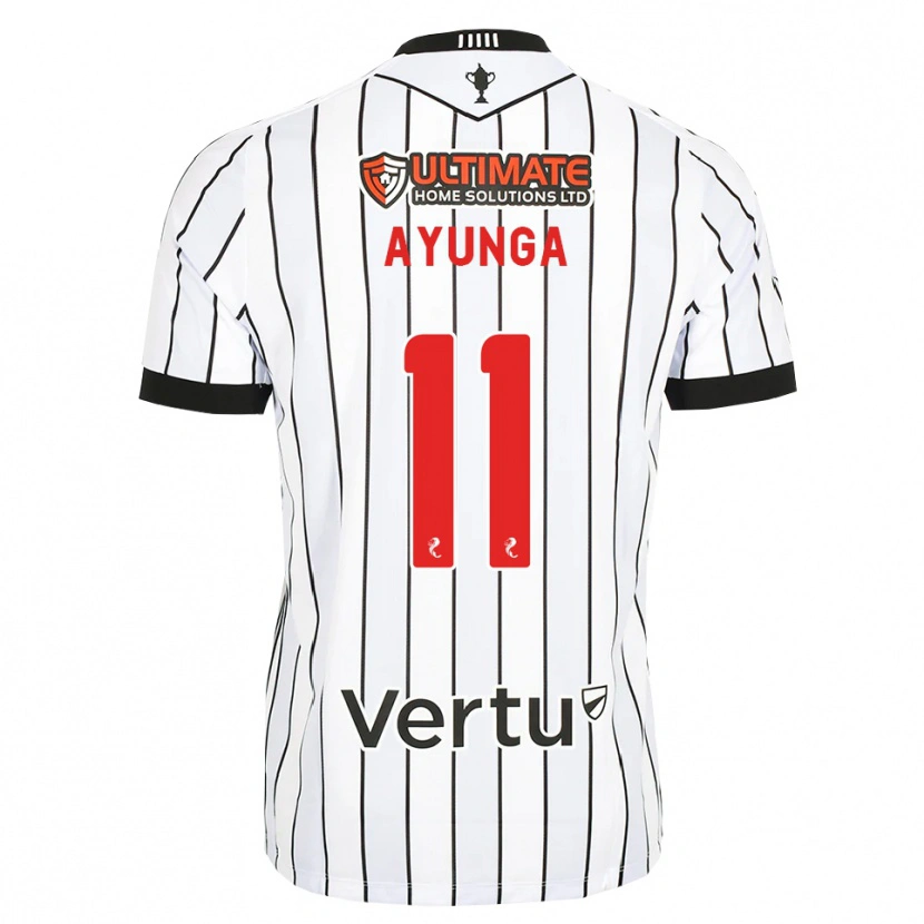 Danxen Kvinder Jonah Ayunga #11 Hvid Sort Rød Hjemmebane Spillertrøjer 2026/27 Trøje T-Shirt
