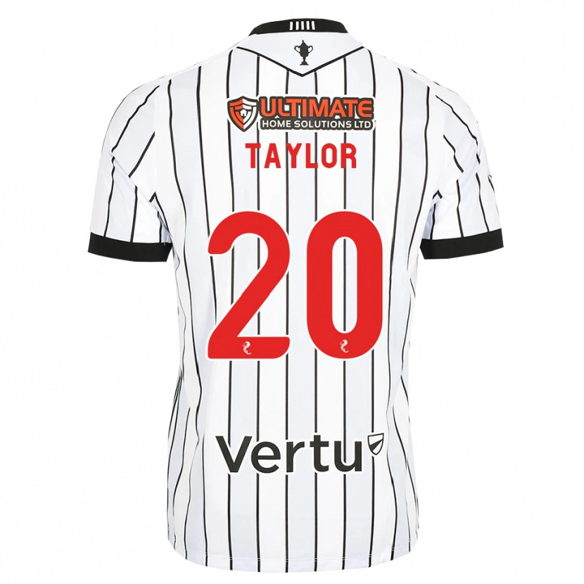 Danxen Kvinder Fraser Taylor #20 Hvid Sort Rød Hjemmebane Spillertrøjer 2026/27 Trøje T-Shirt