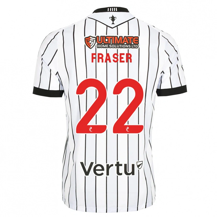 Danxen Kvinder Marcus Fraser #22 Hvid Sort Rød Hjemmebane Spillertrøjer 2026/27 Trøje T-Shirt