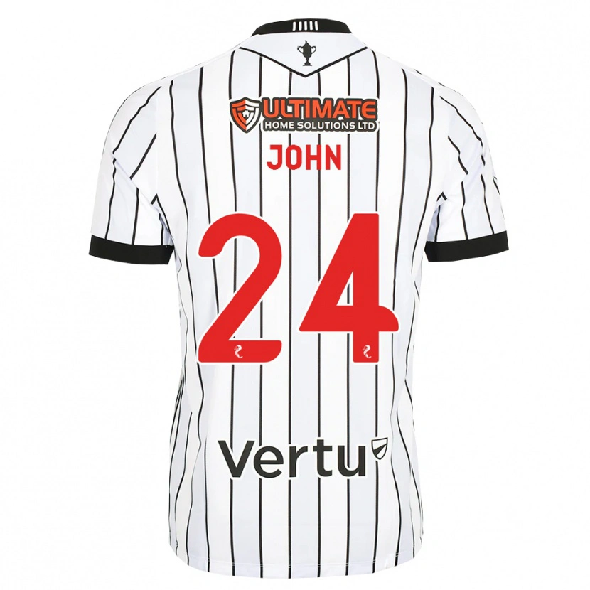 Danxen Kvinder Declan John #24 Hvid Sort Rød Hjemmebane Spillertrøjer 2026/27 Trøje T-Shirt