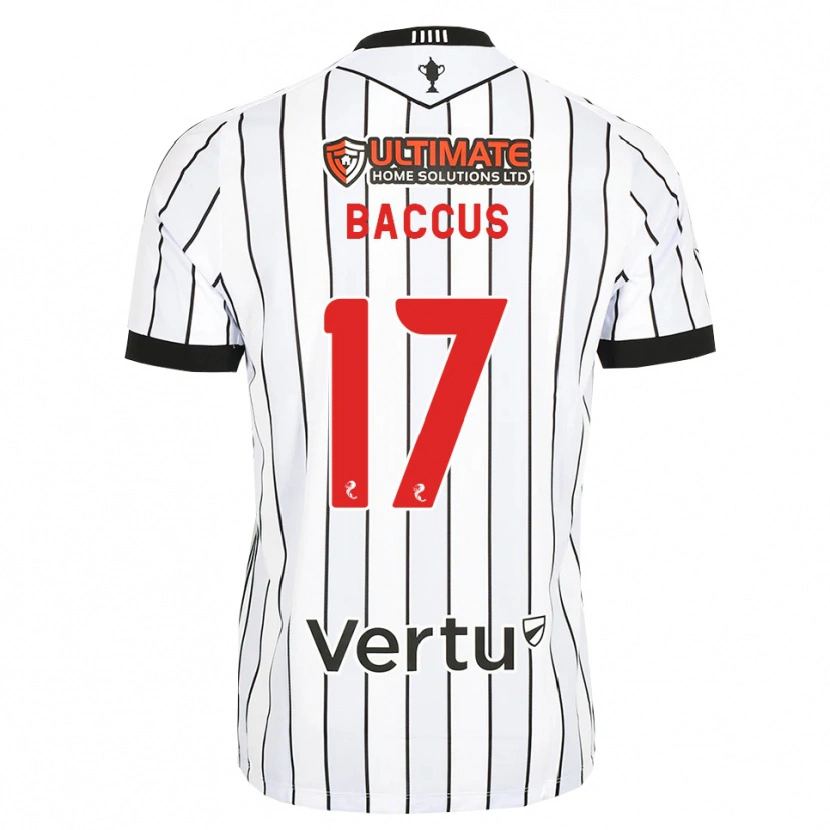 Danxen Kvinder Keanu Baccus #17 Hvid Sort Rød Hjemmebane Spillertrøjer 2026/27 Trøje T-Shirt