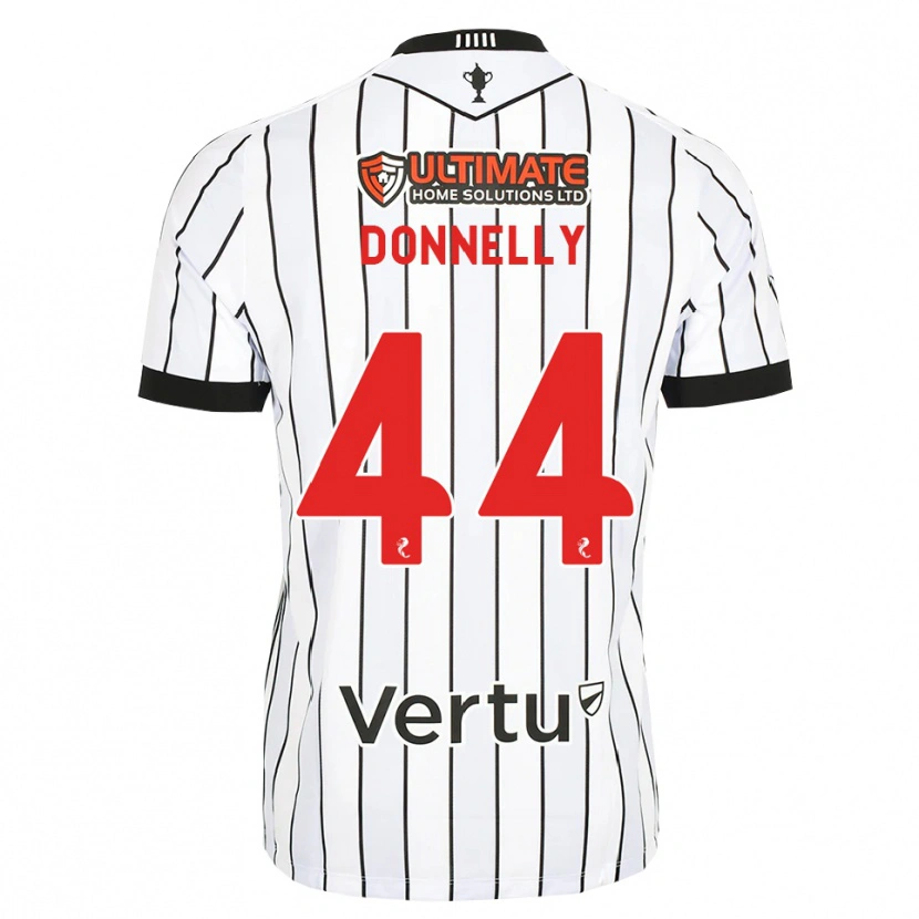 Danxen Kvinder Liam Donnelly #44 Hvid Sort Rød Hjemmebane Spillertrøjer 2026/27 Trøje T-Shirt