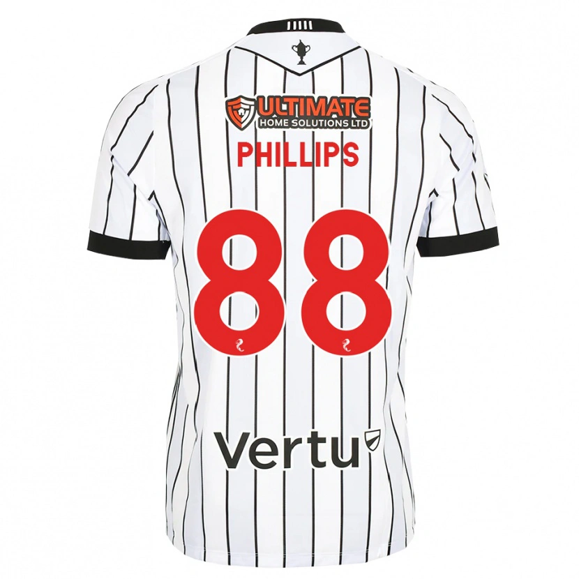 Danxen Kvinder Killian Phillips #88 Hvid Sort Rød Hjemmebane Spillertrøjer 2026/27 Trøje T-Shirt