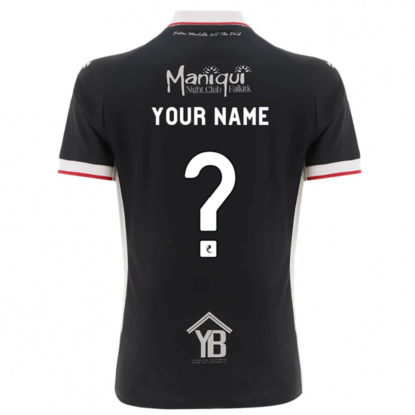 Danxen Kvinder Dit Navn #0 Sort Hvid Rød Hjemmebane Spillertrøjer 2026/27 Trøje T-Shirt