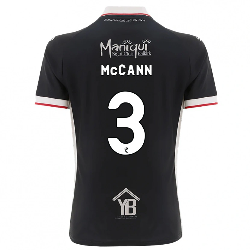 Danxen Kvinder Leon Mccann #3 Sort Hvid Rød Hjemmebane Spillertrøjer 2026/27 Trøje T-Shirt