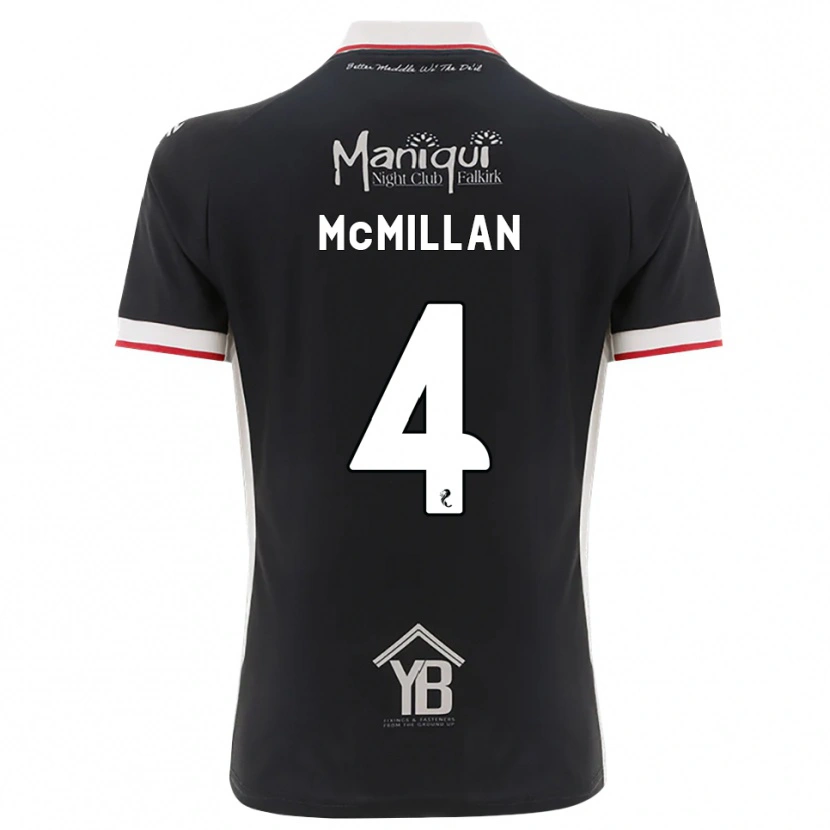 Danxen Kvinder Jack Mcmillan #4 Sort Hvid Rød Hjemmebane Spillertrøjer 2026/27 Trøje T-Shirt