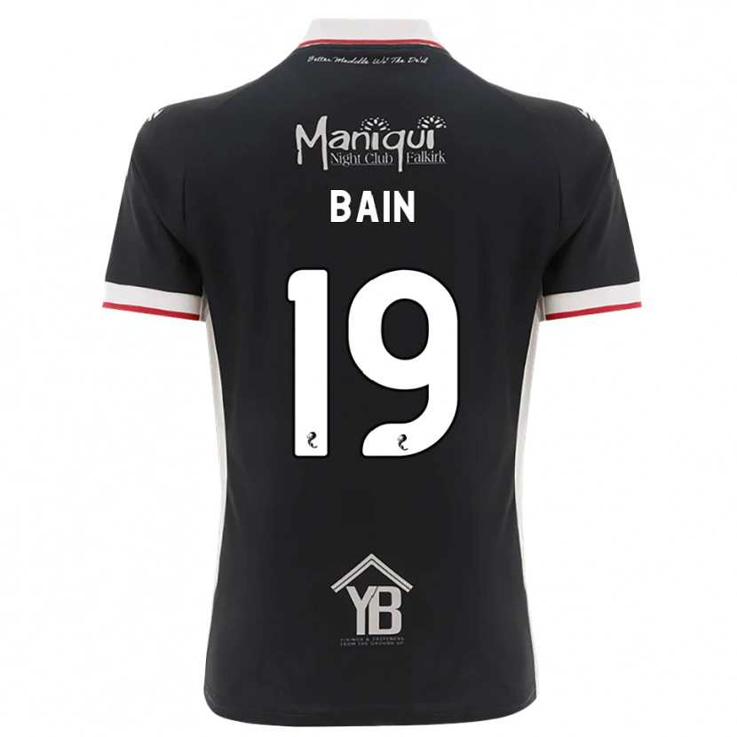 Danxen Kvinder Scott Bain #19 Sort Hvid Rød Hjemmebane Spillertrøjer 2026/27 Trøje T-Shirt