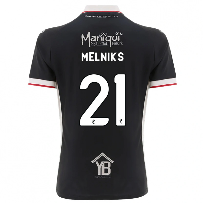 Danxen Kvinder Deniss Melniks #21 Sort Hvid Rød Hjemmebane Spillertrøjer 2026/27 Trøje T-Shirt