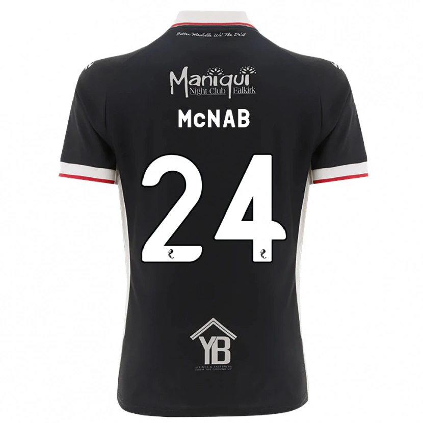 Danxen Kvinder Cameron Mcnab #24 Sort Hvid Rød Hjemmebane Spillertrøjer 2026/27 Trøje T-Shirt