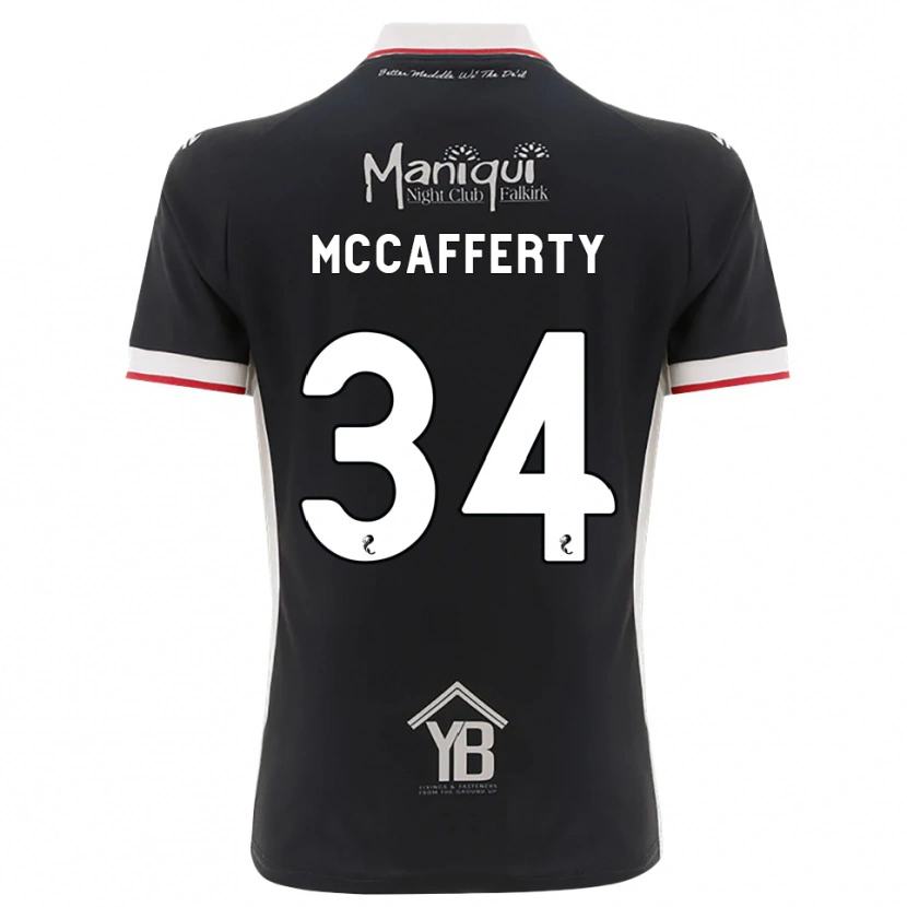 Danxen Kvinder Flynn Mccafferty #34 Sort Hvid Rød Hjemmebane Spillertrøjer 2026/27 Trøje T-Shirt