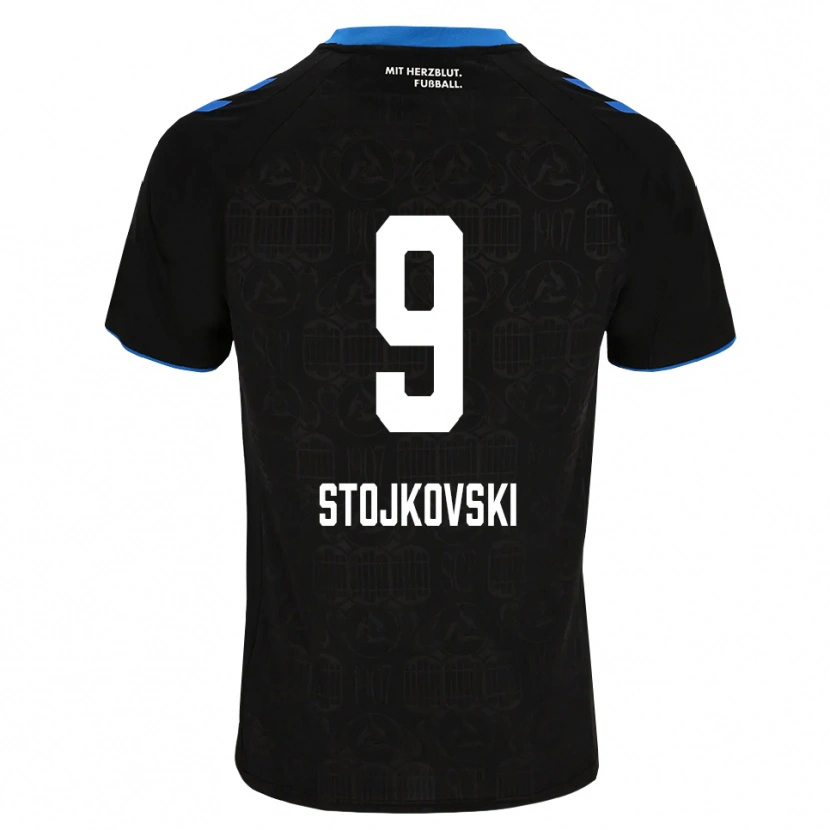 Danxen Kvinder Jakov Stojkovski #9 Sort Hvid Rød Hjemmebane Spillertrøjer 2026/27 Trøje T-Shirt