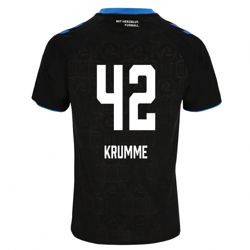 Danxen Kvinder Kevin Krumme #42 Sort Hvid Rød Hjemmebane Spillertrøjer 2026/27 Trøje T-Shirt
