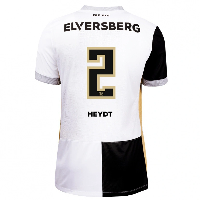 Danxen Kvinder Robin Heydt #2 Sort Hvid Brun Hjemmebane Spillertrøjer 2026/27 Trøje T-Shirt