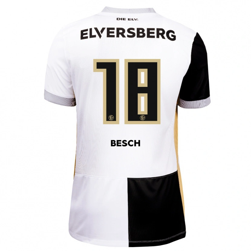 Danxen Kvinder Philipp Besch #18 Sort Hvid Brun Hjemmebane Spillertrøjer 2026/27 Trøje T-Shirt