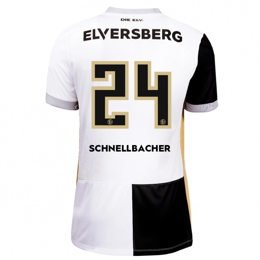 Danxen Kvinder Luca Schnellbacher #24 Sort Hvid Brun Hjemmebane Spillertrøjer 2026/27 Trøje T-Shirt