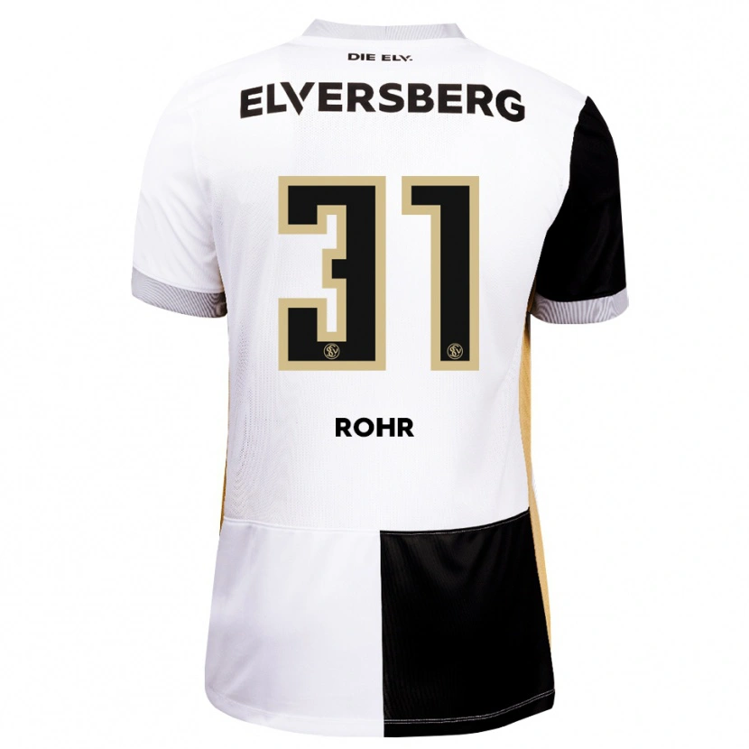 Danxen Kvinder Maximilian Rohr #31 Sort Hvid Brun Hjemmebane Spillertrøjer 2026/27 Trøje T-Shirt