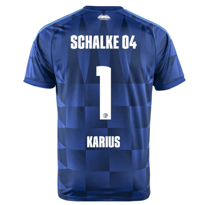 Danxen Kvinder Loris Karius #1 Mørkeblå Gul Hvid Hjemmebane Spillertrøjer 2026/27 Trøje T-Shirt