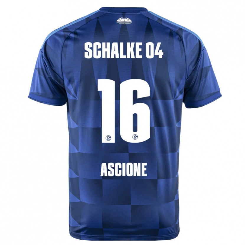 Danxen Kvinder Marco Ascione #16 Mørkeblå Gul Hvid Hjemmebane Spillertrøjer 2026/27 Trøje T-Shirt