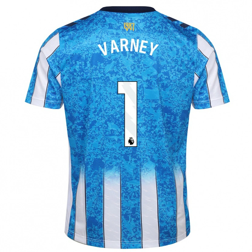 Danxen Kvinder Oscar Varney #1 Hvid Blå Orange Hjemmebane Spillertrøjer 2026/27 Trøje T-Shirt