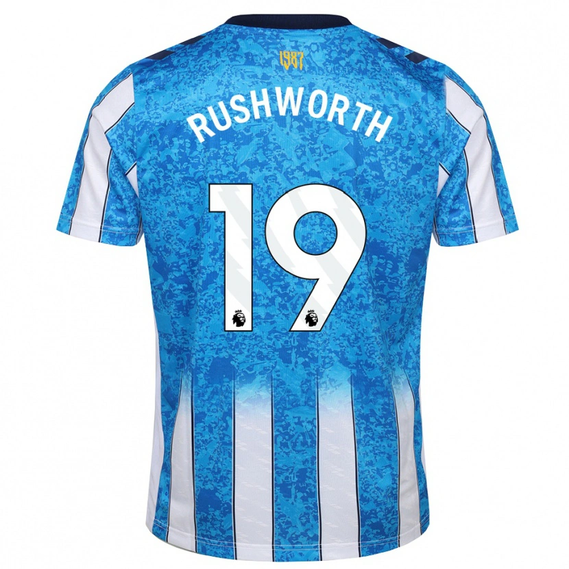 Danxen Kvinder Carl Rushworth #19 Hvid Blå Orange Hjemmebane Spillertrøjer 2026/27 Trøje T-Shirt