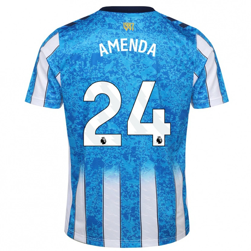 Danxen Kvinder Aurèle Amenda #24 Hvid Blå Orange Hjemmebane Spillertrøjer 2026/27 Trøje T-Shirt