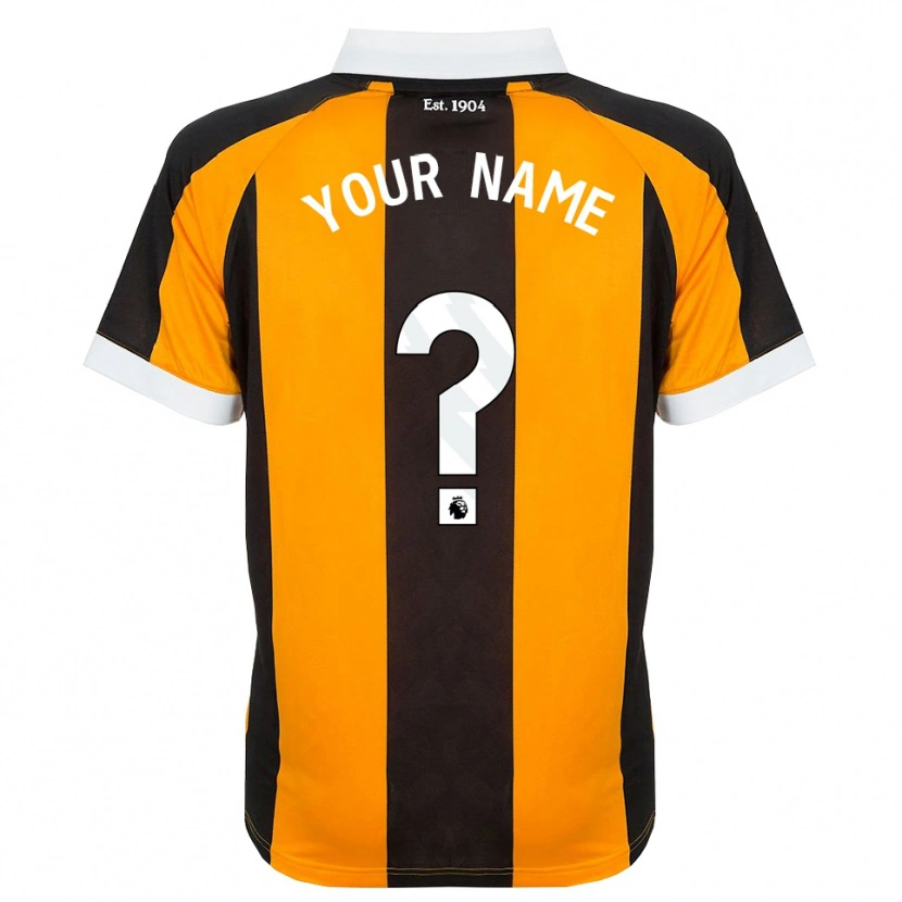 Danxen Kvinder Dit Navn #0 Orange Sort Hvid Hjemmebane Spillertrøjer 2026/27 Trøje T-Shirt