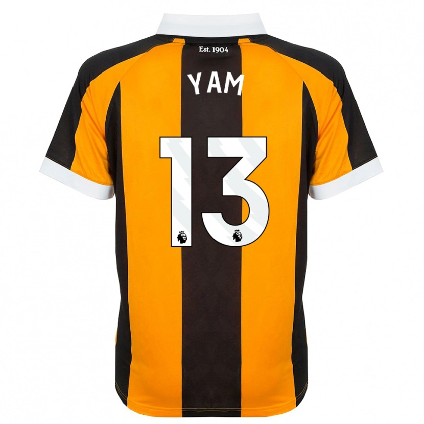 Danxen Kvinder Callum Yam #13 Orange Sort Hvid Hjemmebane Spillertrøjer 2026/27 Trøje T-Shirt