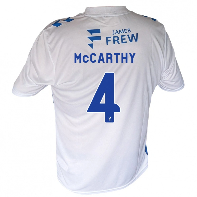 Danxen Kvinder Cathal Mccarthy #4 Kongeblå Hvid Hjemmebane Spillertrøjer 2026/27 Trøje T-Shirt