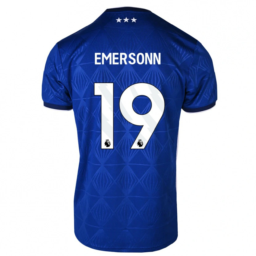 Danxen Kvinder Emersonn Correia Da Silva #19 Mellemblå Hvid Rød Hjemmebane Spillertrøjer 2026/27 Trøje T-Shirt