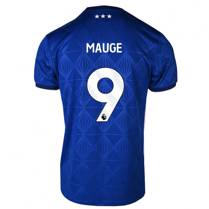 Danxen Kvinder James Mauge #9 Mellemblå Hvid Rød Hjemmebane Spillertrøjer 2026/27 Trøje T-Shirt