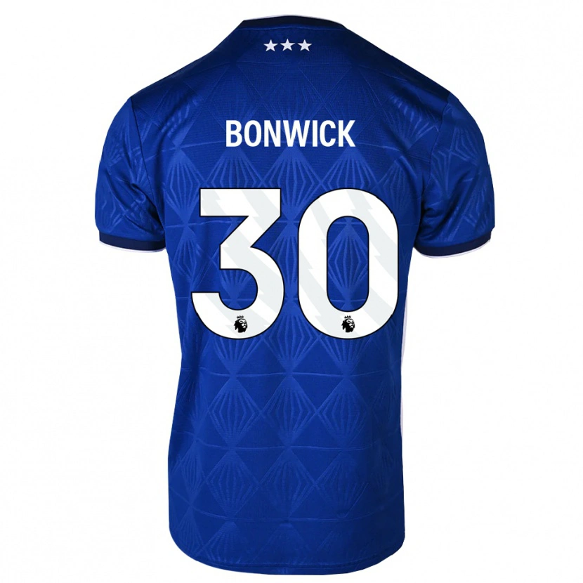 Danxen Kvinder Kaci-Jai Bonwick #30 Mellemblå Hvid Rød Hjemmebane Spillertrøjer 2026/27 Trøje T-Shirt