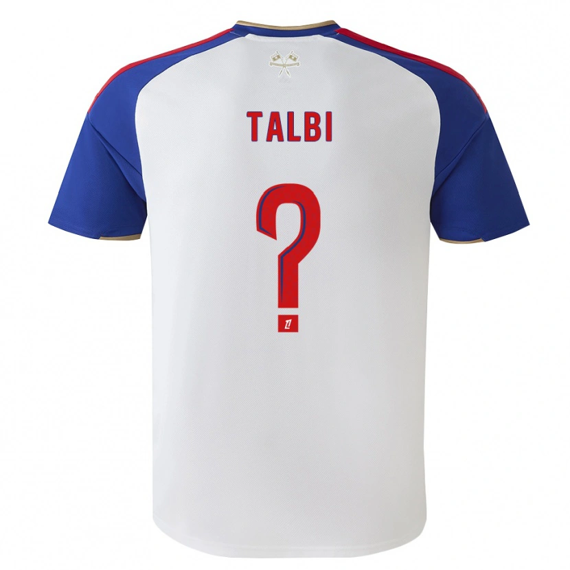 Danxen Kvinder Ryad Talbi #0 Kongeblå Rød Hvid Hjemmebane Spillertrøjer 2026/27 Trøje T-Shirt