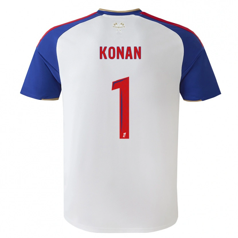 Danxen Kvinder Yvann Konan #1 Kongeblå Rød Hvid Hjemmebane Spillertrøjer 2026/27 Trøje T-Shirt