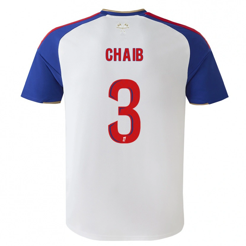 Danxen Kvinder Yacine Chaib #3 Kongeblå Rød Hvid Hjemmebane Spillertrøjer 2026/27 Trøje T-Shirt
